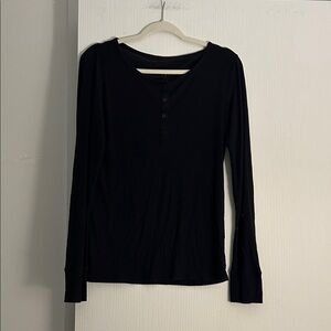 Tommy John Black Henley